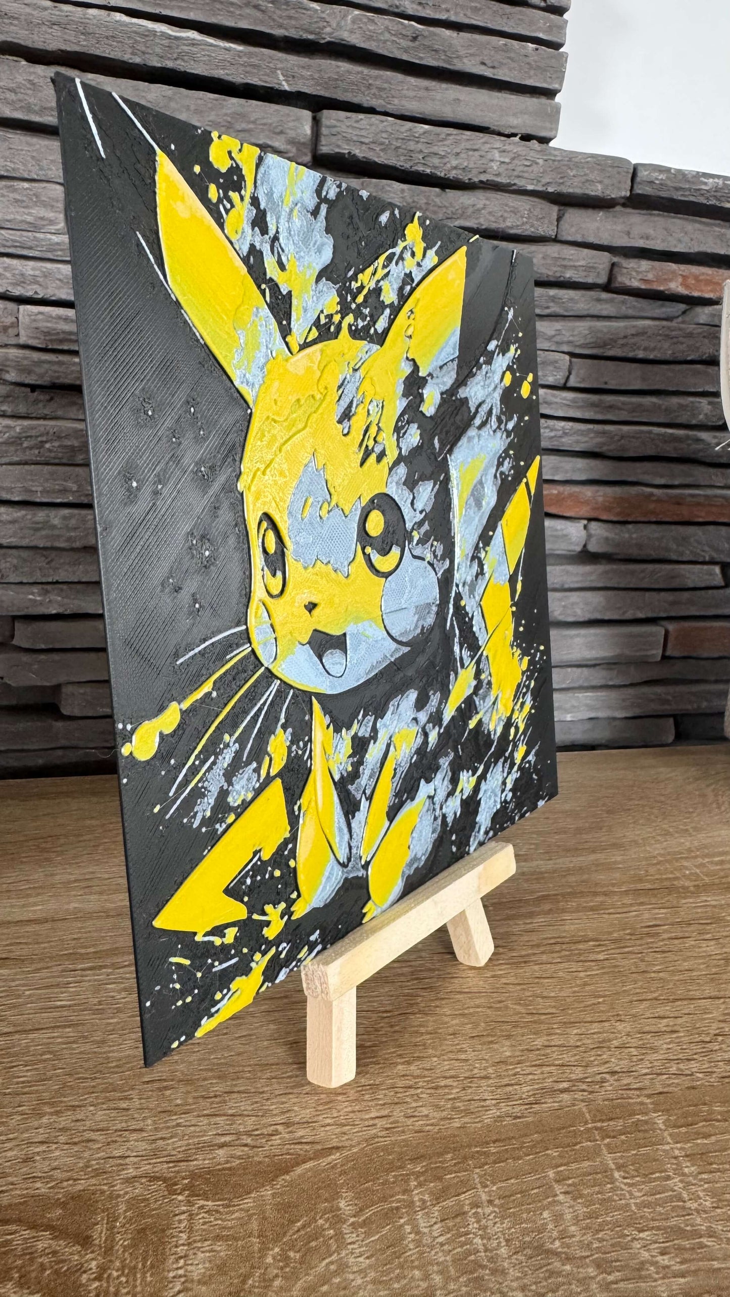 Cadre relief Pokémon Pikachu (avec support) - 3D Painting