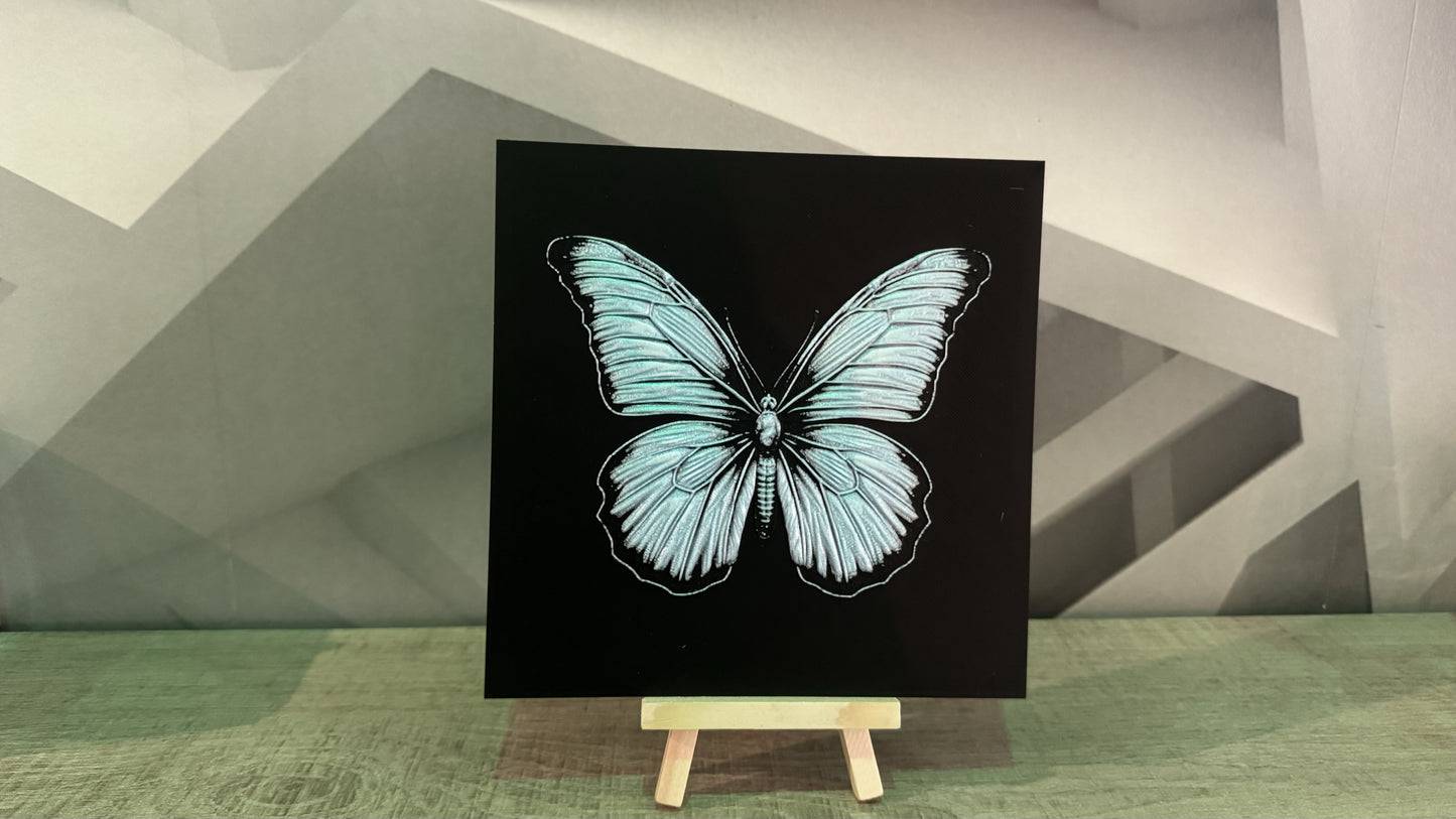 Cadre relief Papillon (avec support) - 3D Painting
