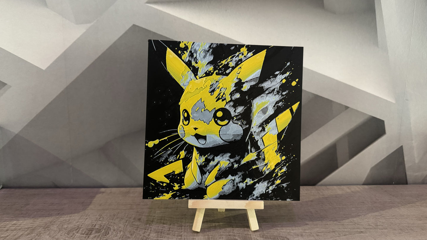 Cadre relief Pokémon Pikachu (avec support) - 3D Painting