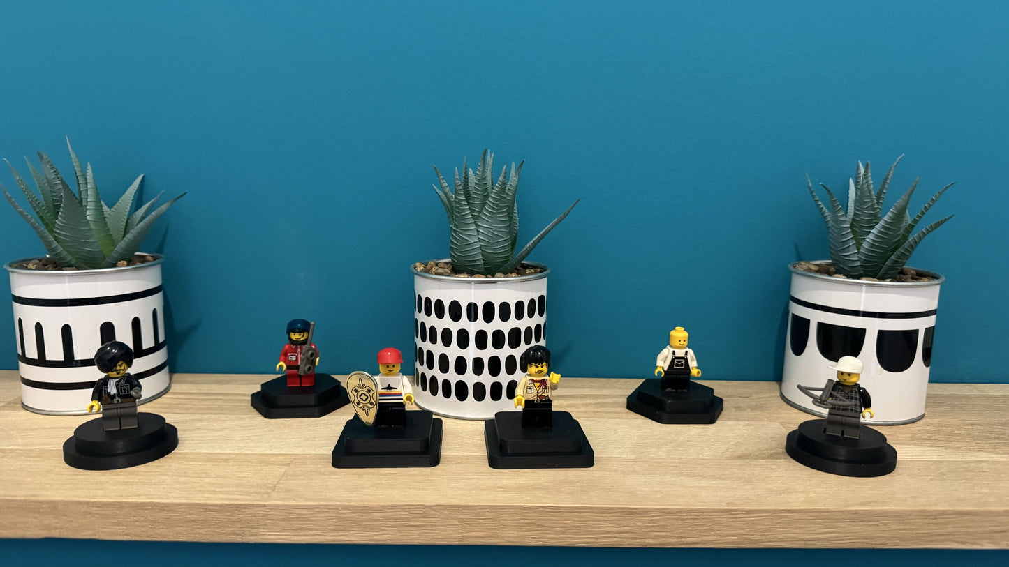 Présentoirs pour figurines LEGO et jeux de construction