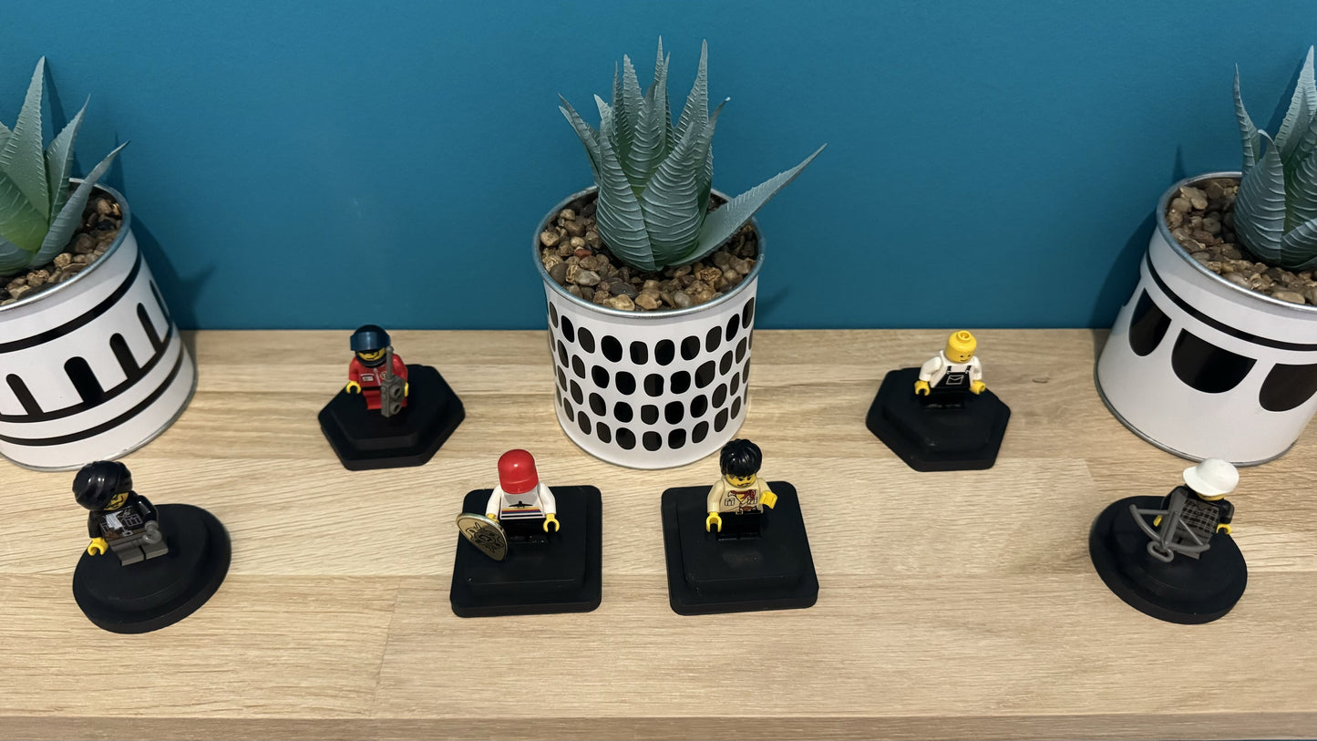 Présentoirs pour figurines LEGO et jeux de construction