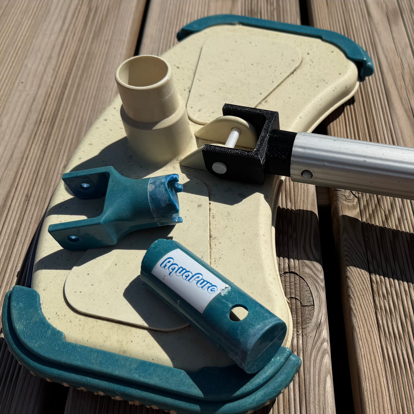 Pièce de fixation pour tête d’aspirateur de piscine – Remplacement compatible manche télescopique
