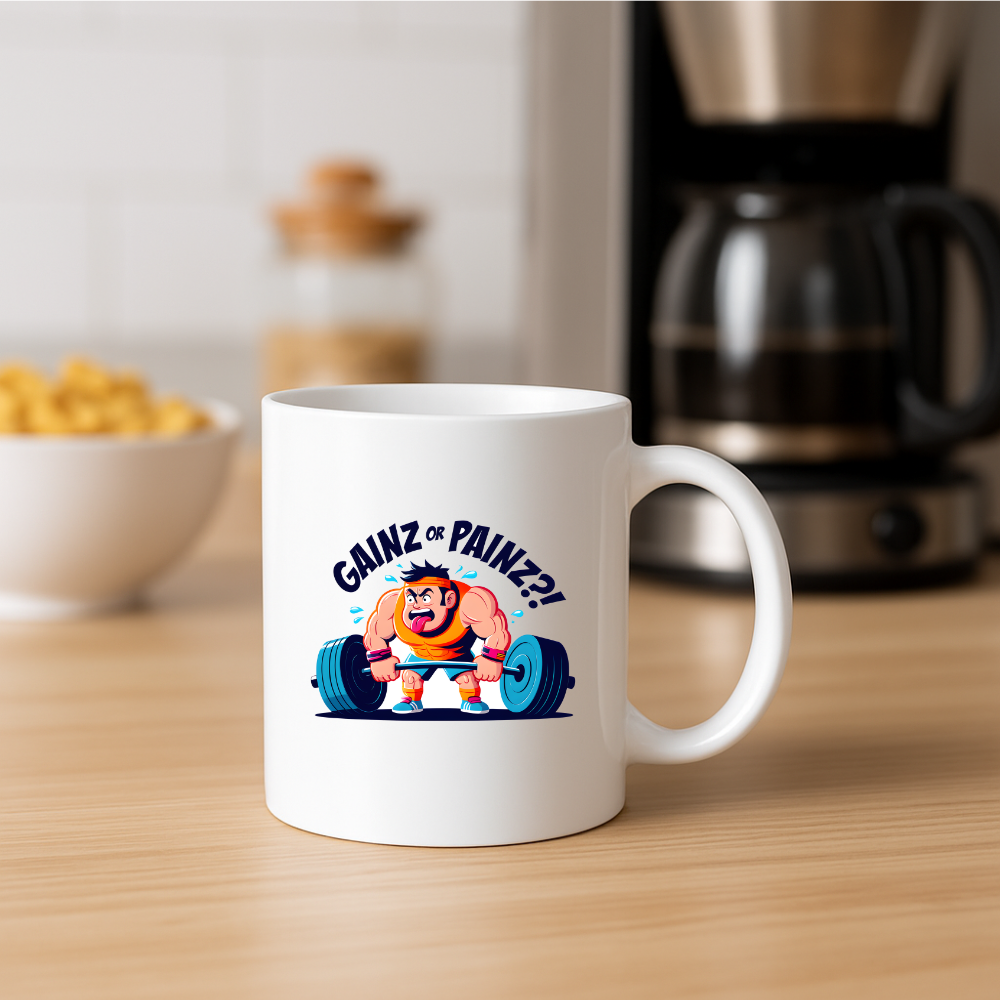 Mug CrossFit humoristique dans un décor chill