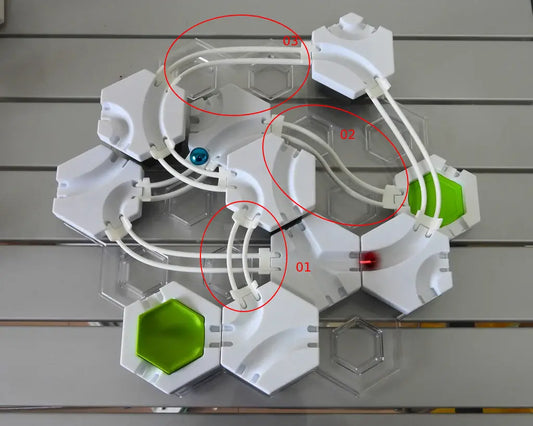 Pack de 16 rails compatibles GraviTrax – lot d’extensions imprimées en 3D