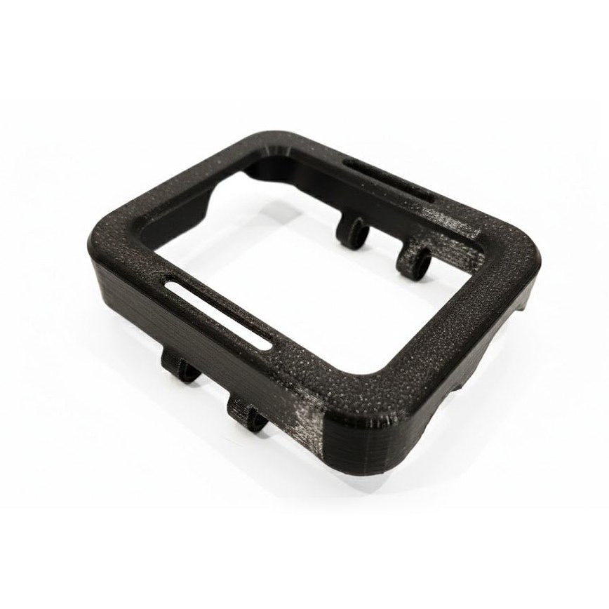 Coque protection TPU noire Shearwater Peregrine vue 3/4 fond blanc