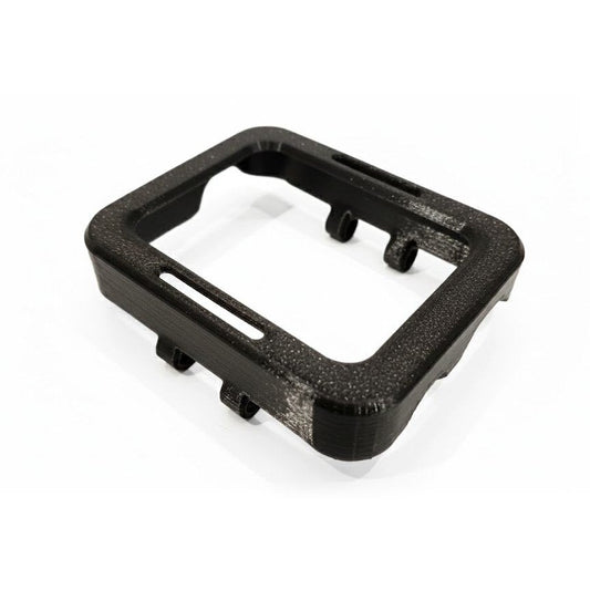 Coque protection TPU noire Shearwater Peregrine vue 3/4 fond blanc