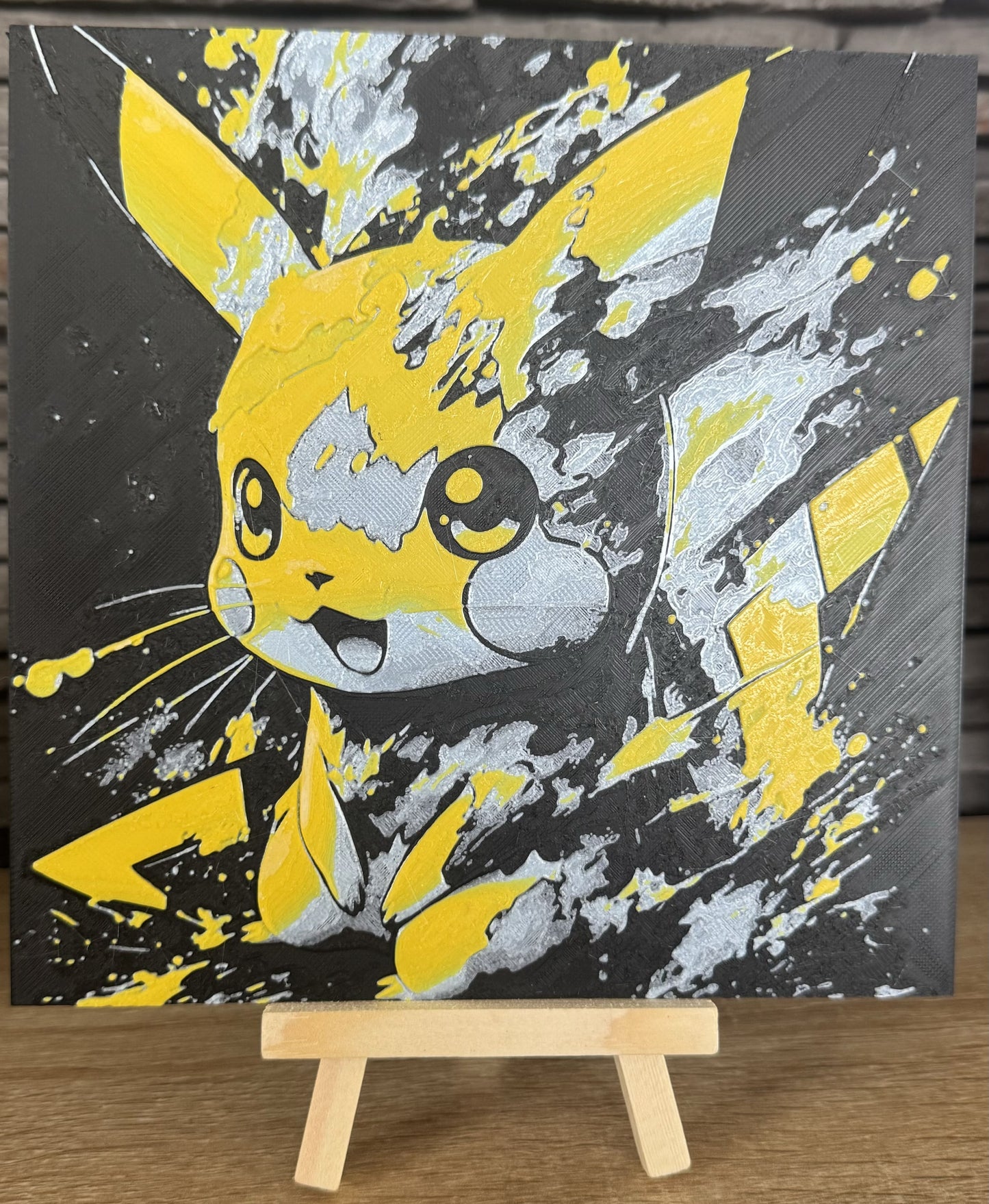 Cadre relief Pokémon Pikachu (avec support) - 3D Painting