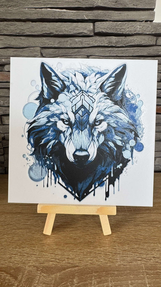 Cadre relief Loup (avec support) - 3D Painting