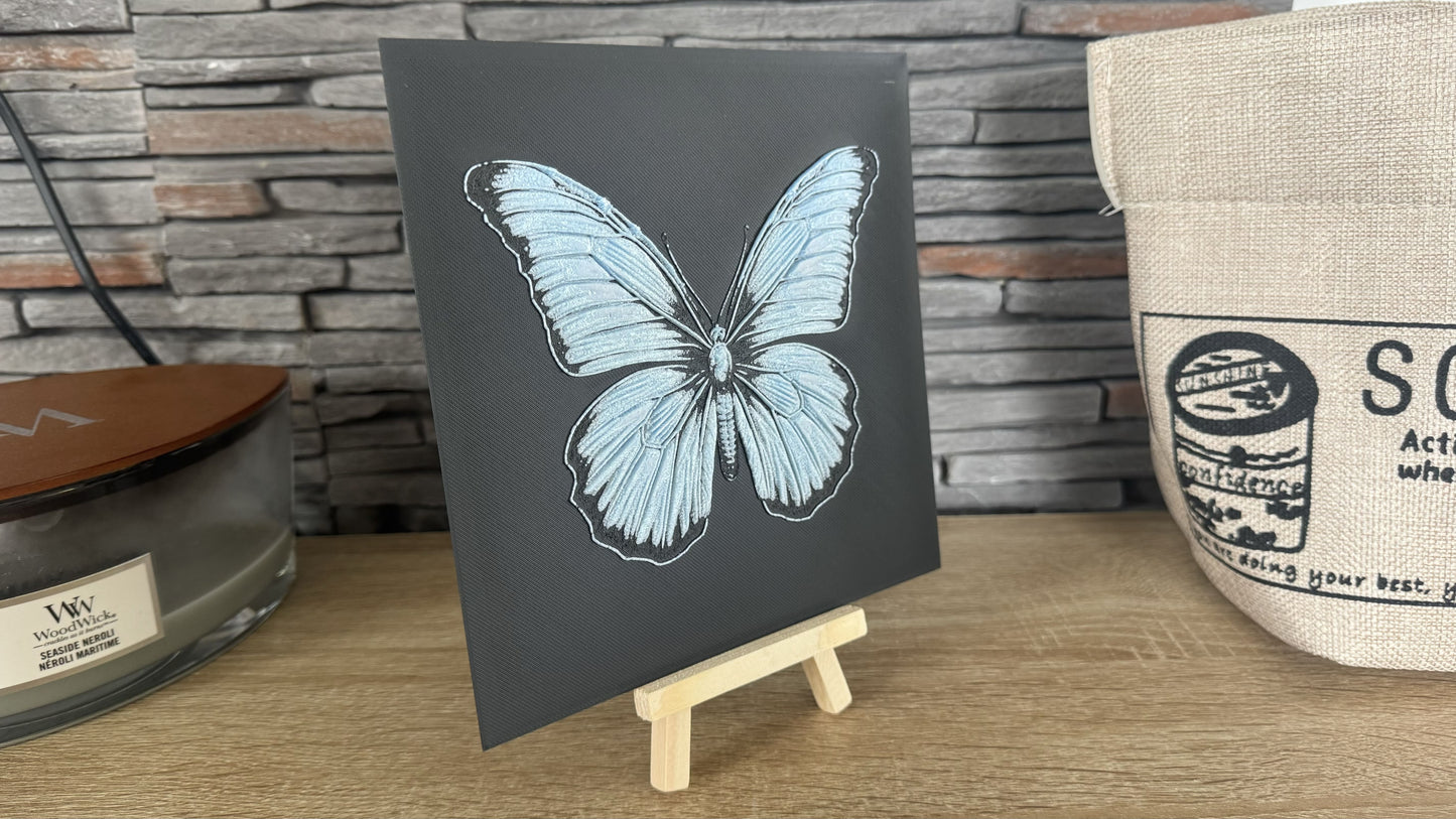 Cadre relief Papillon (avec support) - 3D Painting