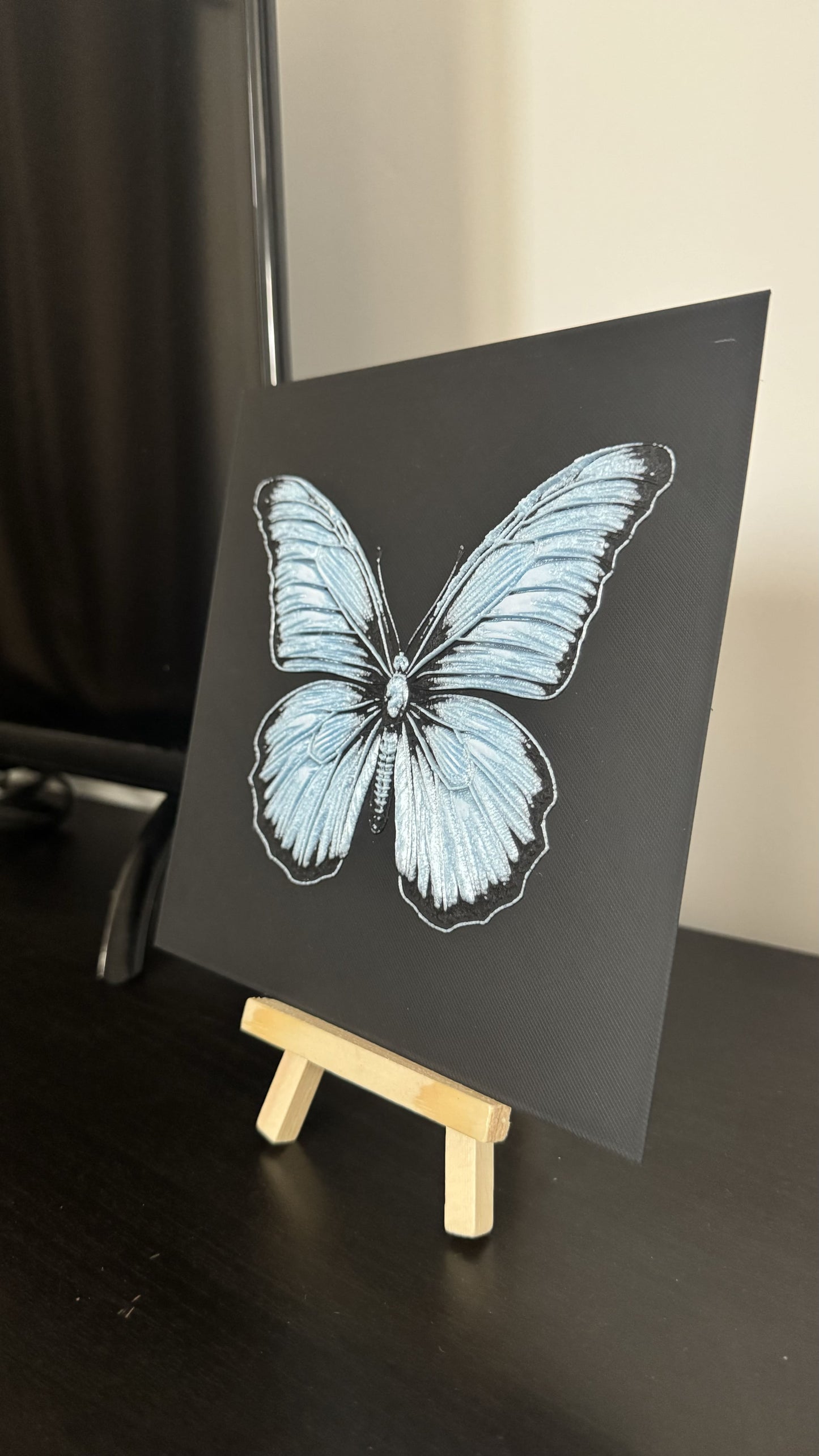 Cadre relief Papillon (avec support) - 3D Painting
