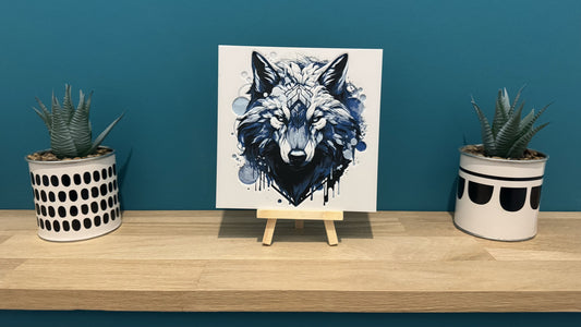 Cadre relief Loup (avec support) - 3D Painting