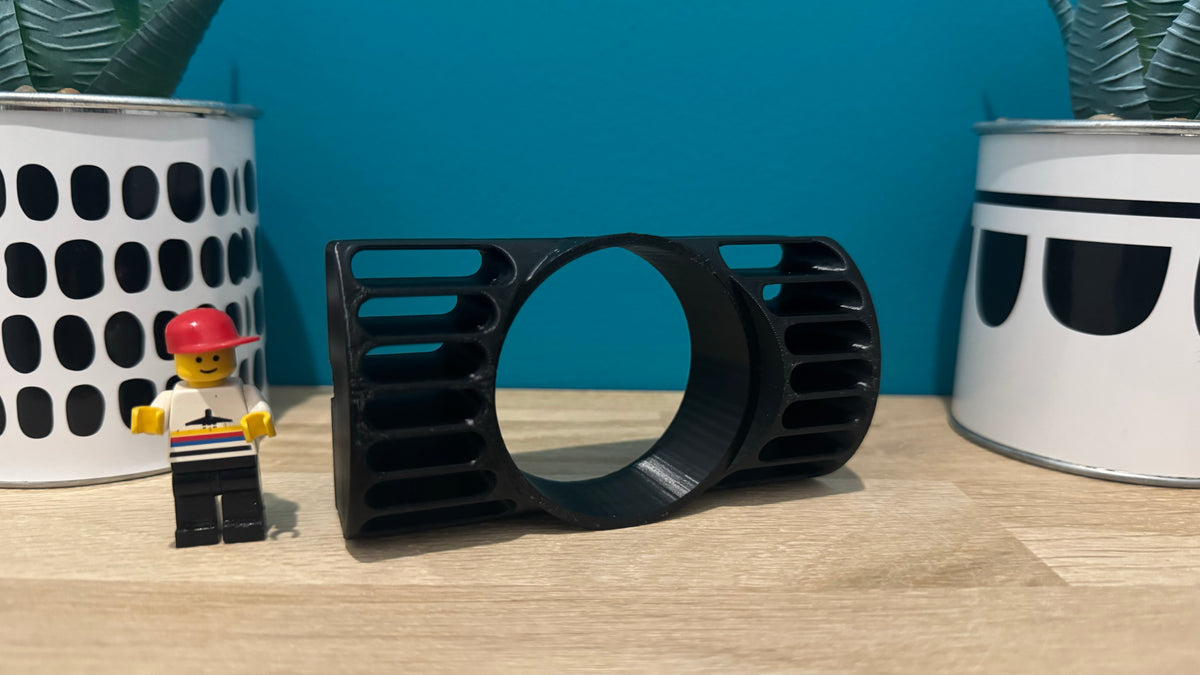 Buse aeration BMW E30 centrale 1-jauge impression 3D vue de face