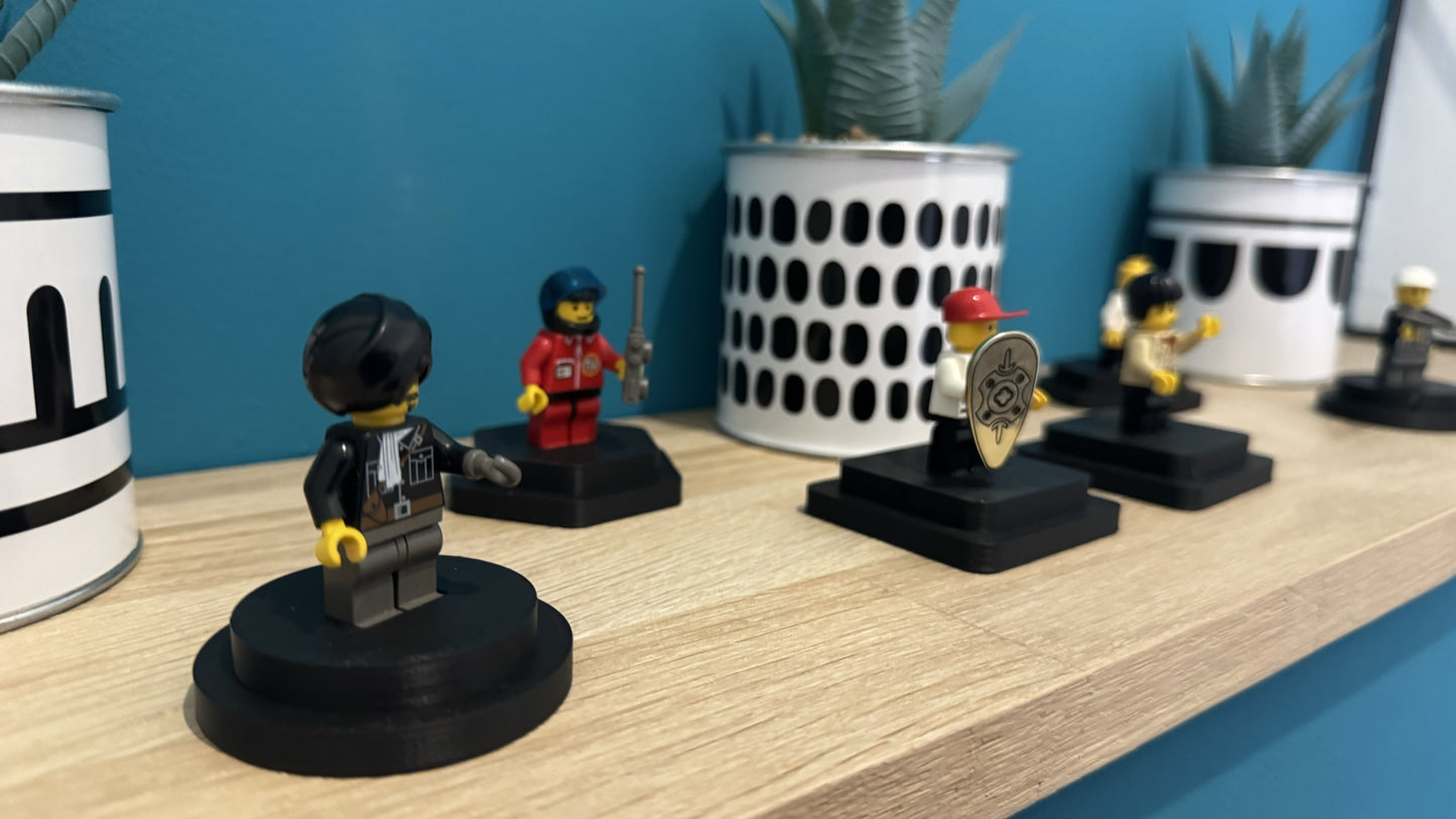 Présentoirs pour figurines LEGO et jeux de construction