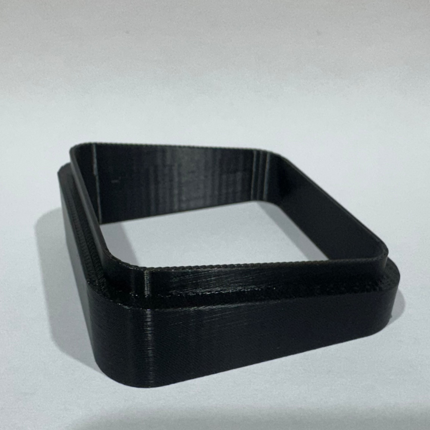 Adaptateur ventilation Audi RS3/S3/A3 noir impression 3D vue laterale isolee