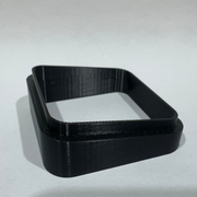 Adaptateur ventilation Audi RS3/S3/A3 noir impression 3D vue laterale isolee