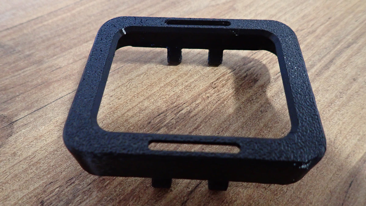 Coque protection TPU noire Shearwater Peregrine vue de dessus détail écran