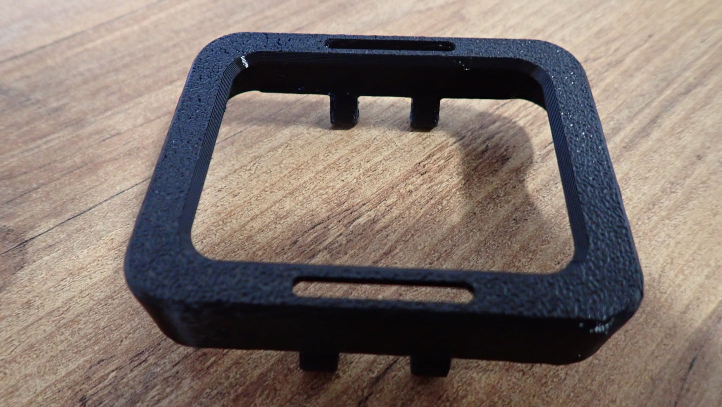 Coque protection TPU noire Shearwater Peregrine vue de dessus détail écran