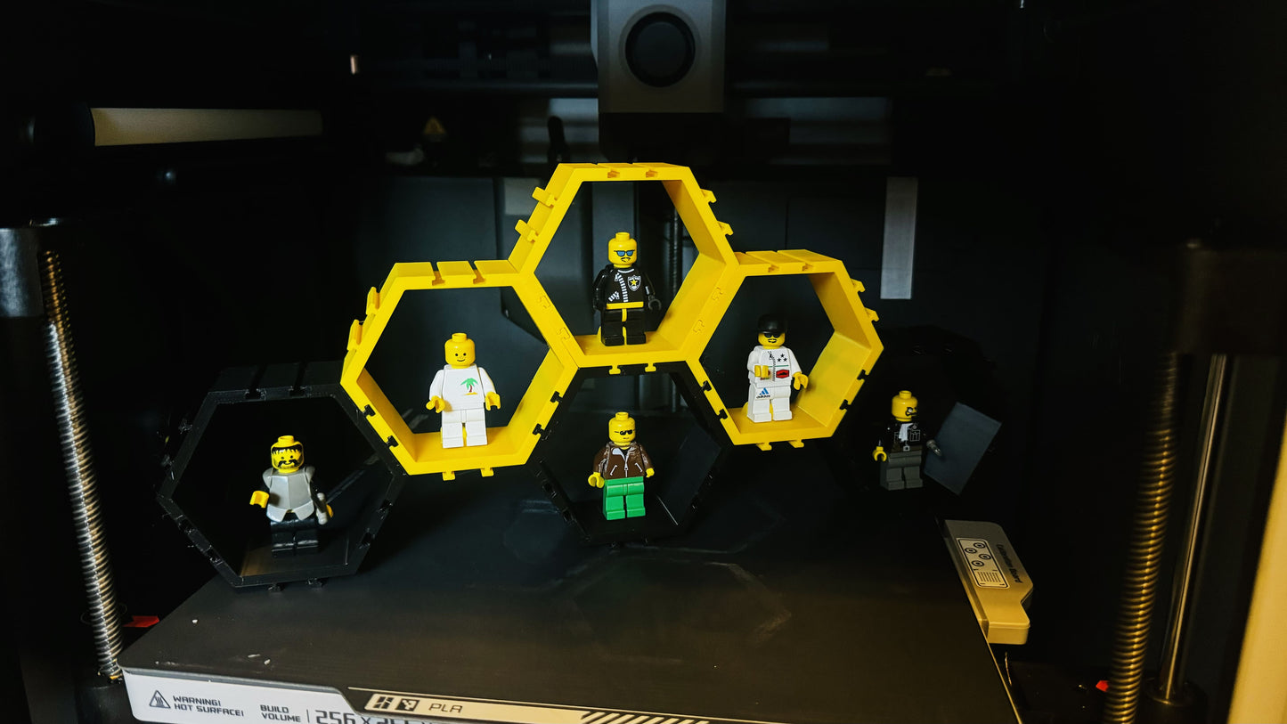 Support hexagonaux pour figurines Lego