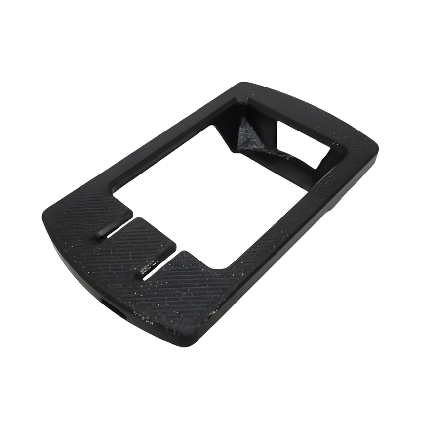 Coque protection TPU noire Suunto EON Steel vue perspective fond blanc