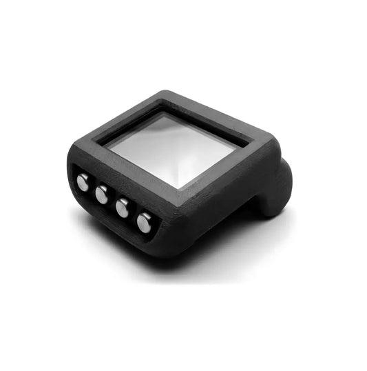 Coque protection TPU noire ordinateur plongée Mares Genius vue 3/4 fond blanc