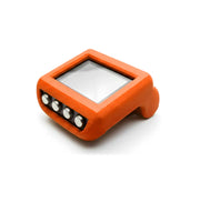 Coque protection TPU orange ordinateur plongée Mares Genius vue 3/4 fond blanc