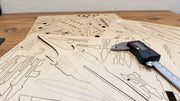 Puzzle bois 3D avion SU-30 - Maquette à monter