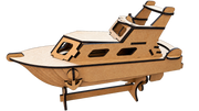 Puzzle bois 3D bateau Yacht Riviera - Maquette à monter