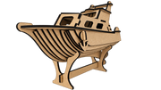 Puzzle bois 3D bateau Yacht Riviera - Maquette à monter