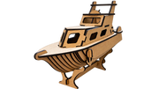 Puzzle bois 3D bateau Yacht Riviera - Maquette à monter