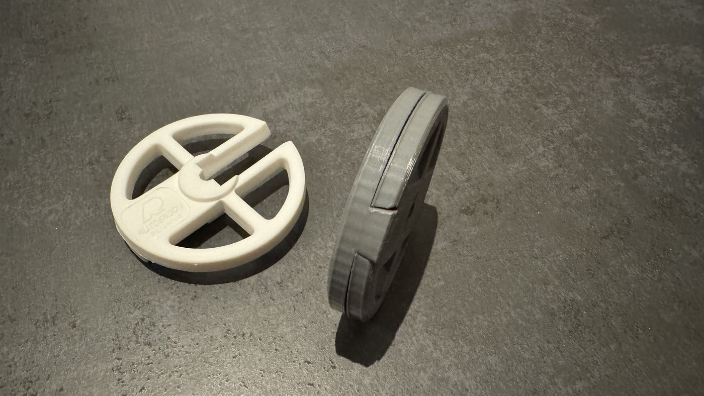 Roues anti-ragage vues de face et de profil